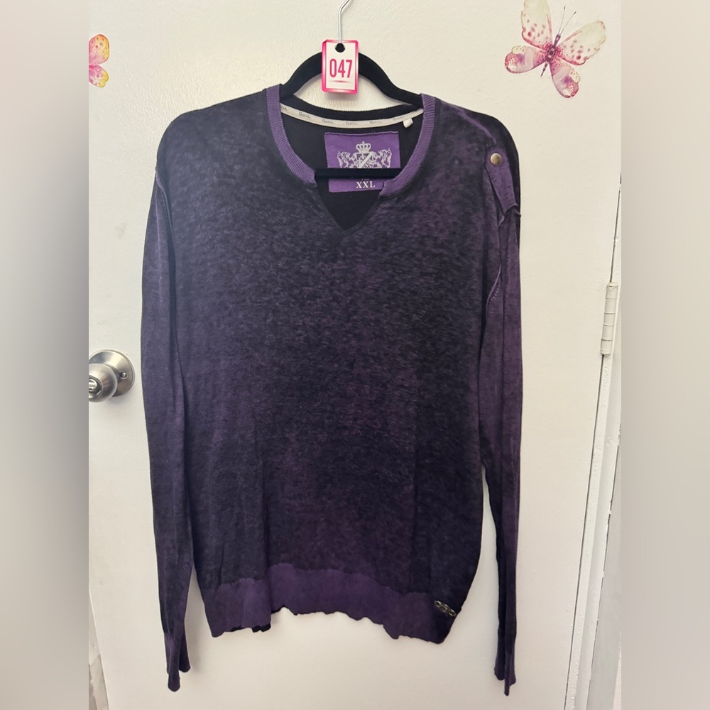 Guess Purple and Black Women's Top
